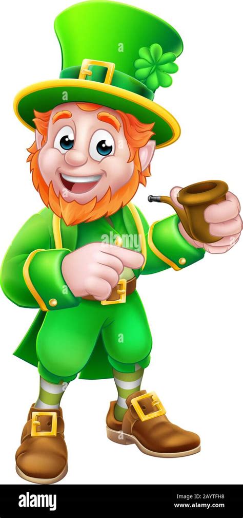 Leprechaun St Patricks Day Cartoon Character Stock Vector Image And Art