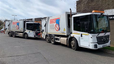 Mercedes Econic Bin Lorry On Garden Waste Pvz Youtube