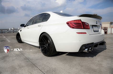 Alpine White Bmw F10 M5 Adv60 Mv2 Wheels