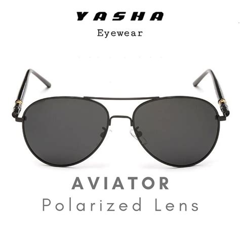 YASHA EYEWEAR Spek Mata Polarized Aviator Sunglasses Cermin Mata UV400