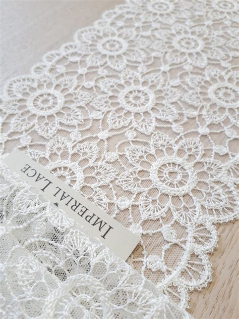 Offwhite Lace Trim French Lace Alencon Lace Bridal Gown Etsy