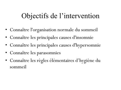 Ppt Objectifs De Lintervention Powerpoint Presentation Free