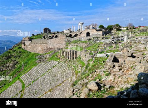 Theatre Acropolis Pergamon Turkey Stock Photo - Alamy