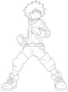 Desenhos De Midoriya Para Imprimir E Colorir Pintar