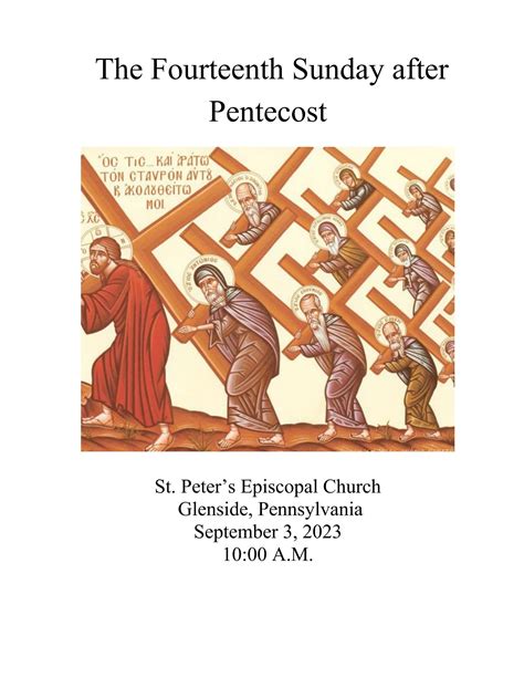 The Fourteenth Sunday After Pentecost-9.3.23 by stpeter654 - Issuu