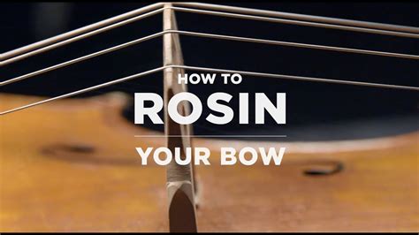 Daddario Core How To Rosin Your Bow Youtube