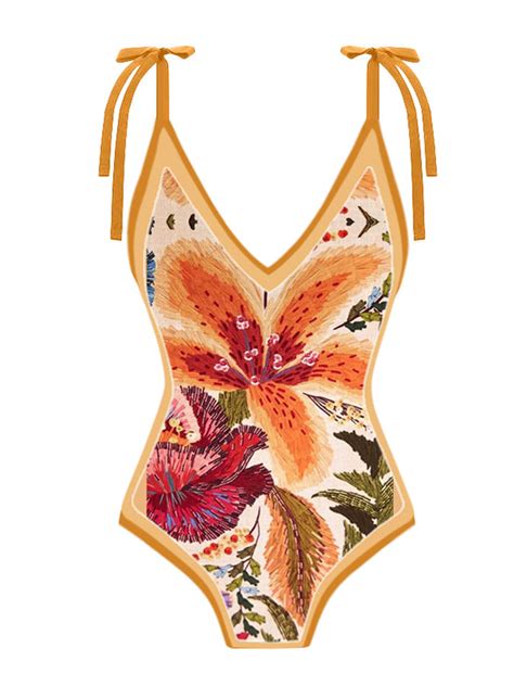 Vintage Colorblock Floral Print One Piece Swimsuit And Cover Up