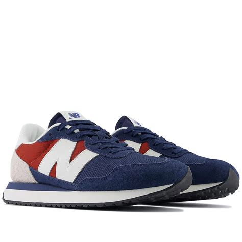 New Balance 237 Navy Brick Red Mens Lifestyle Athletic Shoes Ms237tr Ebay