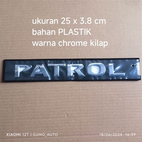 Jual Emblem Tulisan PATROL Nissan Patrol Shopee Indonesia