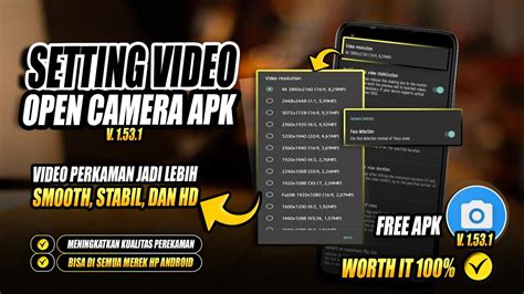 CARA SETTING PEREKAMAN VIDEO AGAR JERNIH STABIL DAN HD DI OPEN CAMERA