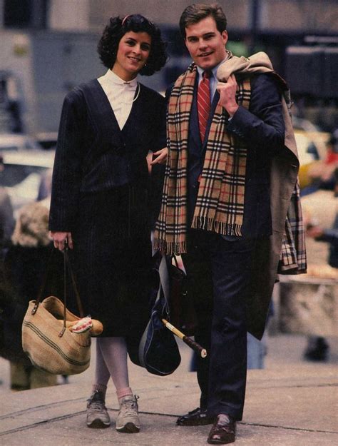 This Is A Photo Of A Couple In The Yuppie Style Of The 80s Yuppie