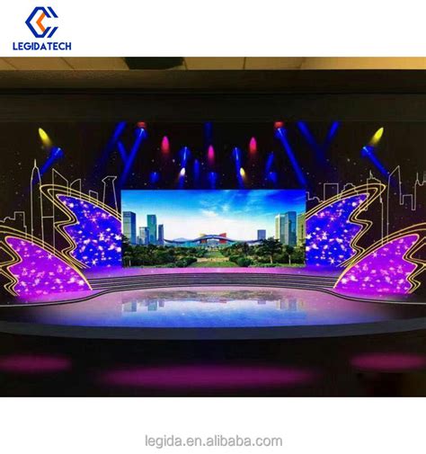 Full Color Indoor Outdoor Advertising Rental Curved Digital Movable