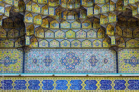 Fotka „muqarnas Vault In The Entrance Of Shah Mosque Imam Khomeini