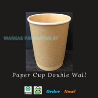 Jual Paper Cup Double Wall Terlengkap Harga Terbaru Juni