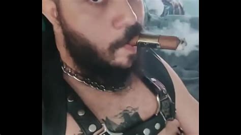 Nothing Like A Cigar And A Sloppy Bate In Leather Come Work On This Tits While I Smoke Xxx