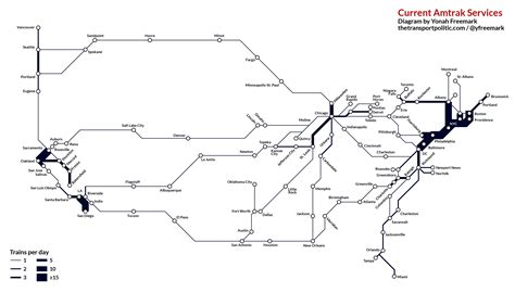 Amtrak Current And Future Service Plan Diagrams The Transport Politic