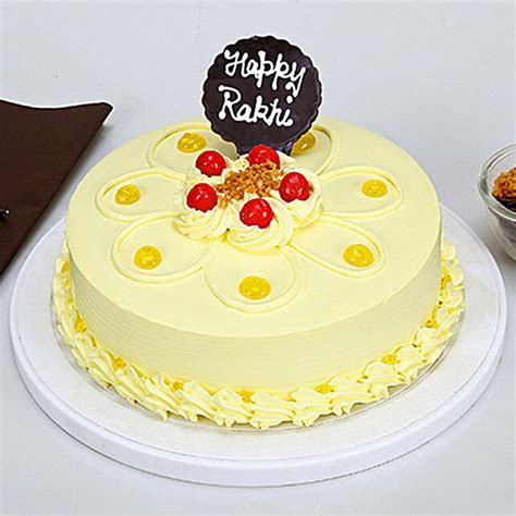 Buy Send Butterscotch Cake For Rakhi Kg Eggless Online Fnp