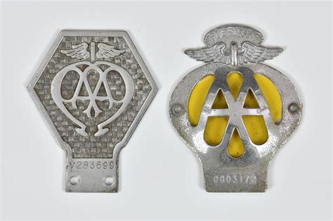 Lot - A Guernsey AA car badge of typical form, numbered 0G03172