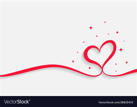 Creative love heart design on white background Vector Image