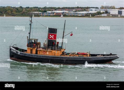 The Steam Tug Challenge Underway In Southampton Water Near The Port Of