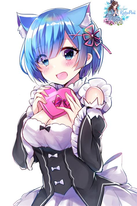 Rem Re Zero Render By Kuropoii On Deviantart