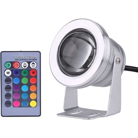 Lumière sous Marine De Fontaine 10W RVB 1000LM Piscine Étang Aquarium