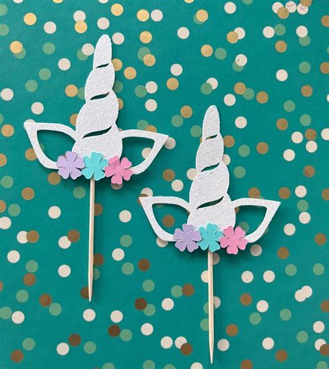 Unicorn Cupcake Toppers Unicorn Cupcake Topper Unicorn Cake Toppers Unicorn Cake Topper