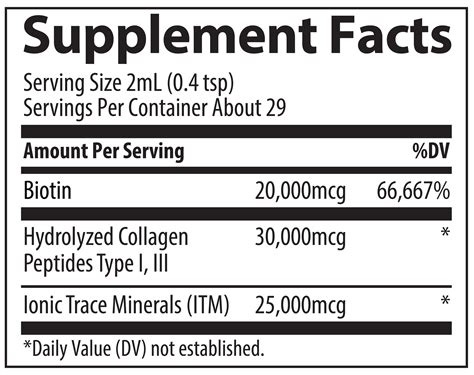 Ionic Biotin Collagen Trace Minerals