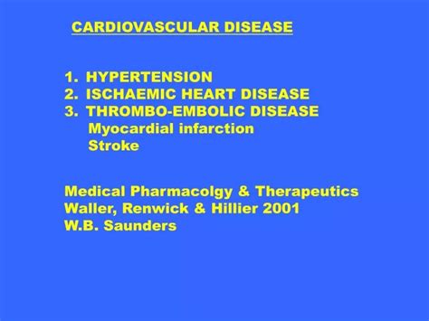 Ppt Cardiovascular Disease Powerpoint Presentation Free Download