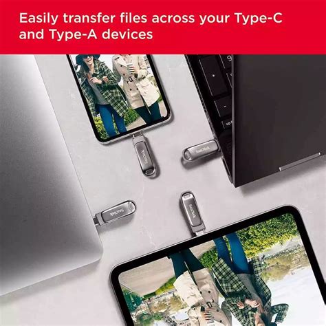 Sandisk Gb Ultra Dual Drive Luxe Usb Type C Reversible Connector