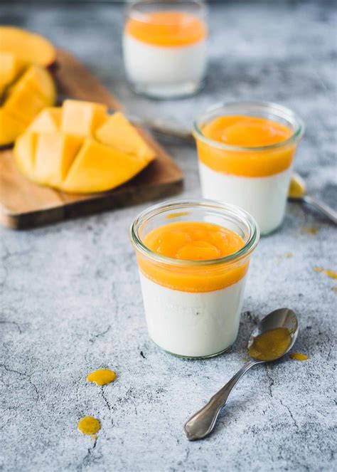 Panna Cotta Mit Mango Im Glas Kochst Bchen Dessert Im Glas