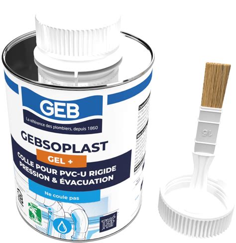 GEB Colle Gebsoplast Gel Plus pour canalisation PVC boîte de 500 ml