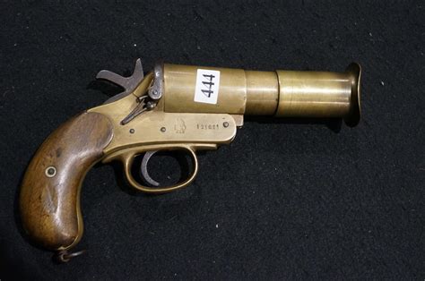 Sold Price Wwi Military Brass Flare Gun By Webley And Scott Birmingham