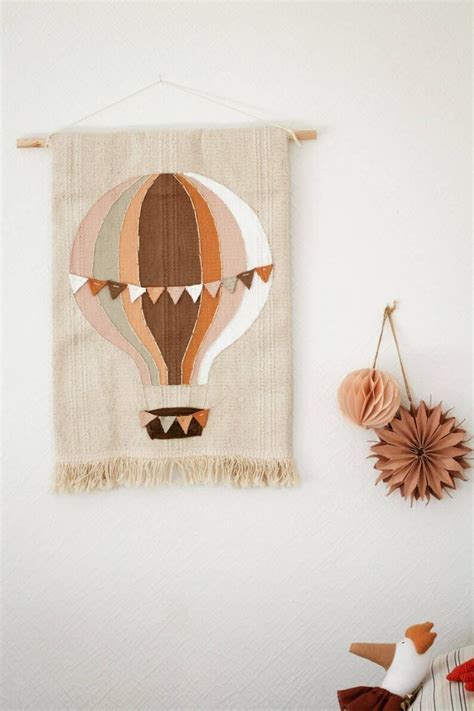 Handmade Rainbow Hot Air Balloon Wall Panel Air Balloon Etsy