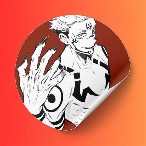 Adesivos Sukuna Anime Jujutsu Kaisen Shopee Brasil