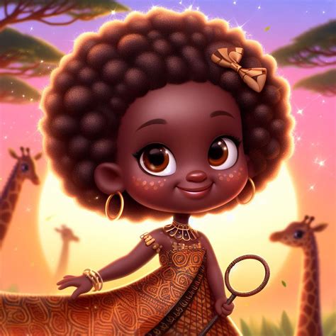 Download Ai Generated African Girl Royalty Free Stock Illustration