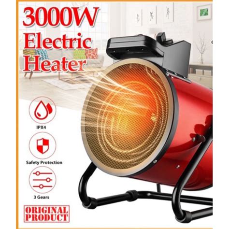 Jual Blower Pemanas Ruangan Elektrik 3000 Watt Fortable Fan Heater 3kw 220v Shopee Indonesia