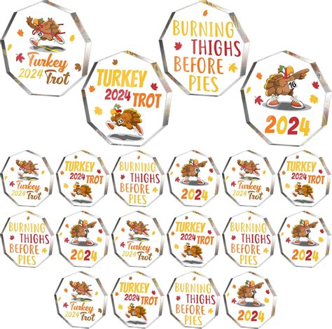 Amazon Wonderjune 20pcs Thanksgiving Turkey Trophies Acrylic