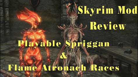 Skyrim Mod Review Playable Spriggans And Atronach Youtube