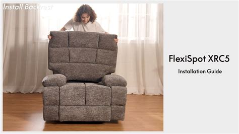 Tutorial How To Assemble Your Flexispot Oversized Manual Swivel Rocker Recliner Xrc5 Youtube