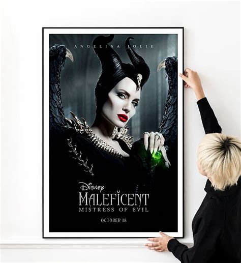 Maleficent Mistress of Evil Movie Poster High Quality Print Photo Wall Art Canvas Cloth Multi ...