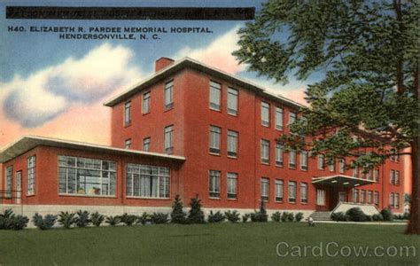 Elizabeth R. Pardee Memorial Hospital Hendersonville, NC