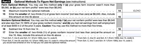 Schedule Se Instructions Self Employment Tax