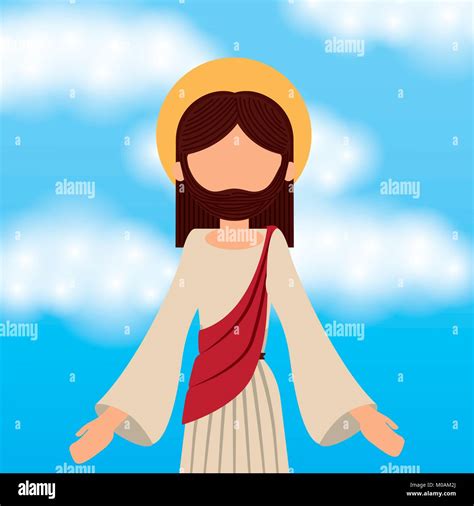 Jesus Und Himmel Stock Vektorgrafiken Kaufen Alamy