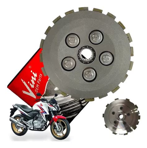 Embreagem Completa Honda Cb R Xre Cubo Plat E Disco