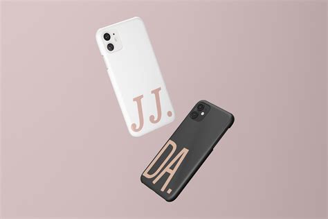 Nude Personalized Phone Case Custom Initial Case Minimalist Etsy
