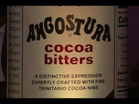 Angostura Launches Cocoa Bitters YouTube