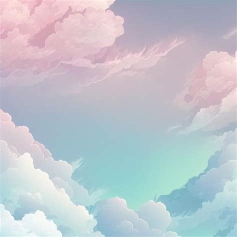 Premium Photo | Pastel clouds in a pastel sky minimalist clear background