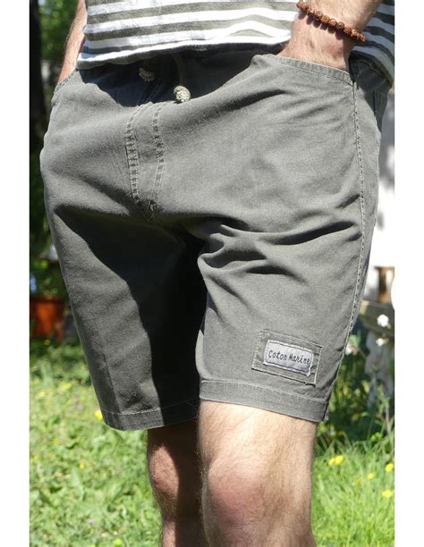 Bermuda Pour Homme En Coton Coton Marine