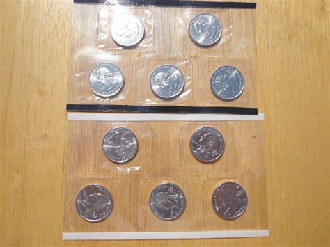 E11 2002 State Quarters P And D Uncirculated Set Sealed Mint Cello 10